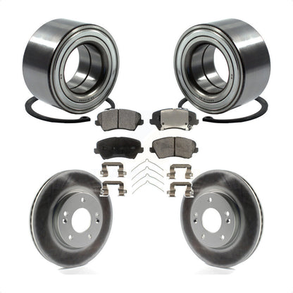 Kit de plaquettes de Rotor de frein enduites de roulement de roue avant, pour Kia Forte Hyundai Elantra G