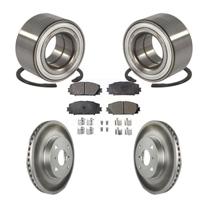 Kit de plaquettes de Rotor de frein enduit de roulement de roue avant, pour Toyota Yaris Prius C Scion i