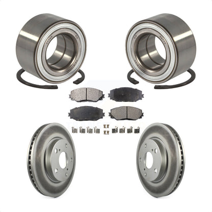 Kit de plaquettes de Rotor de frein à disque revêtu de roulement de roue avant, pour Toyota Prius 2017 – 2018