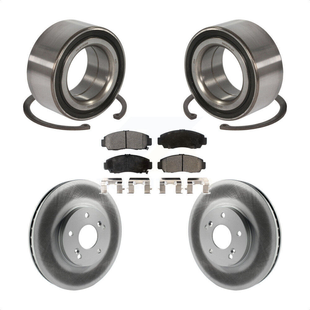 Kit de Rotor et de plaquettes de frein à disque revêtu de roulement de roue avant, pour Honda Accord Acura TS