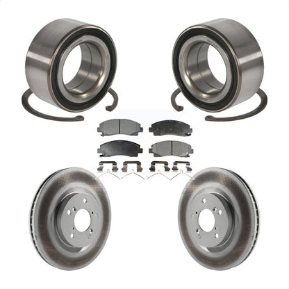 Kit de rotors et plaquettes de frein à disque revêtus de roulement de roue avant pour Acura T 2009 – 2014