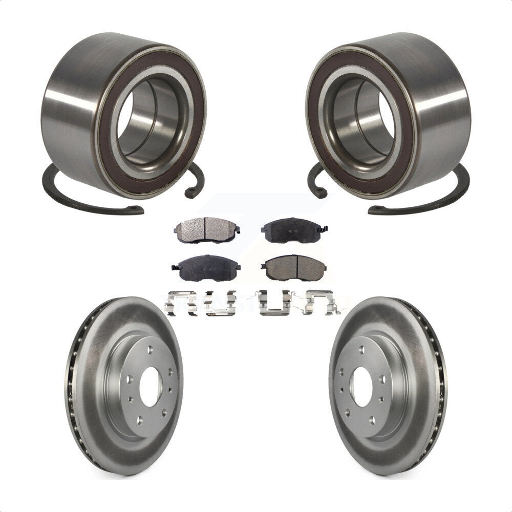 Kit de Rotor et de plaquettes de frein à disque enduit de roulement de roue avant pour Suzuki SX4 Crossove