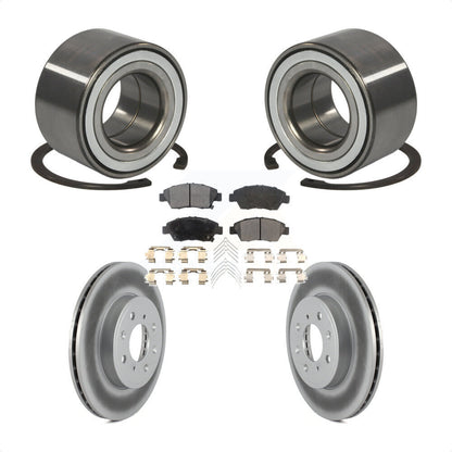 Kit de rotor et de plaquettes de frein à disque enduit de roulement de roue avant pour Honda Fi 2015 – 2020