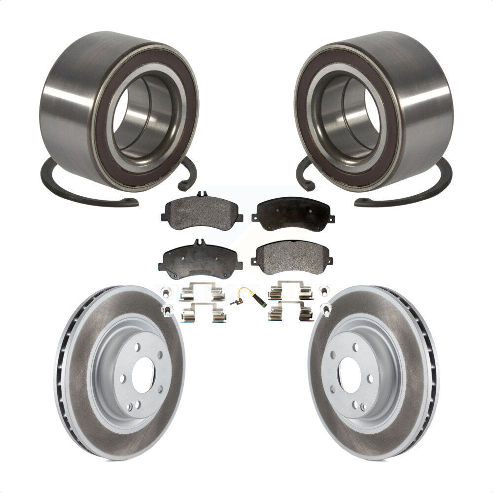 Kit de Rotor et de plaquettes de frein revêtus de roulement de roue avant, pour Mercedes-Benz GLK350 GLK25