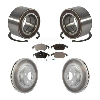 Kit de plaquettes de Rotor de frein enduites de roulement de roue avant, pour Mercedes-Benz C300 E350 C35