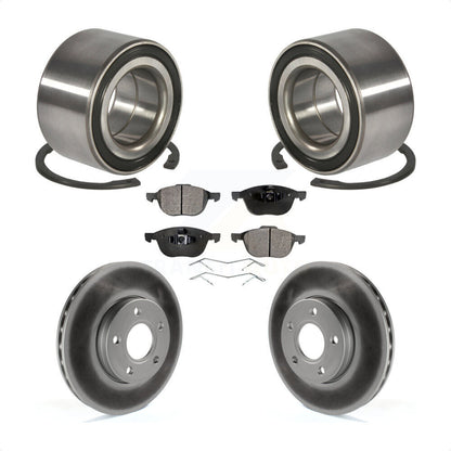 Kit de rotors et plaquettes de frein à disque revêtus de roulement de roue avant, pour Ford Focus c-max