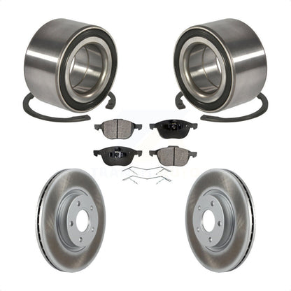 Kit de rotors et plaquettes de frein à disque enduits de roulement de roue avant pour Ford Escape C-Max