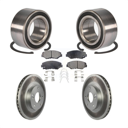 Kit de rotors et plaquettes de frein à disque enduits de roulement de roue avant pour Honda Accord