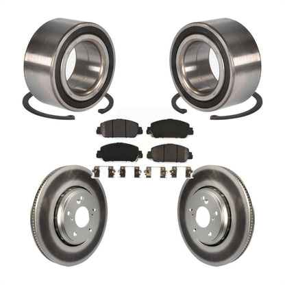 Kit de rotors et plaquettes de frein à disque enduits de roulement de roue avant pour Honda Accord