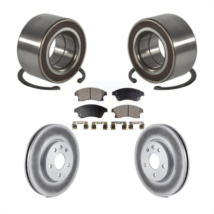 Kit de rotors et plaquettes de frein à disque enduits de roulement de roue avant pour Chevrolet Sonic