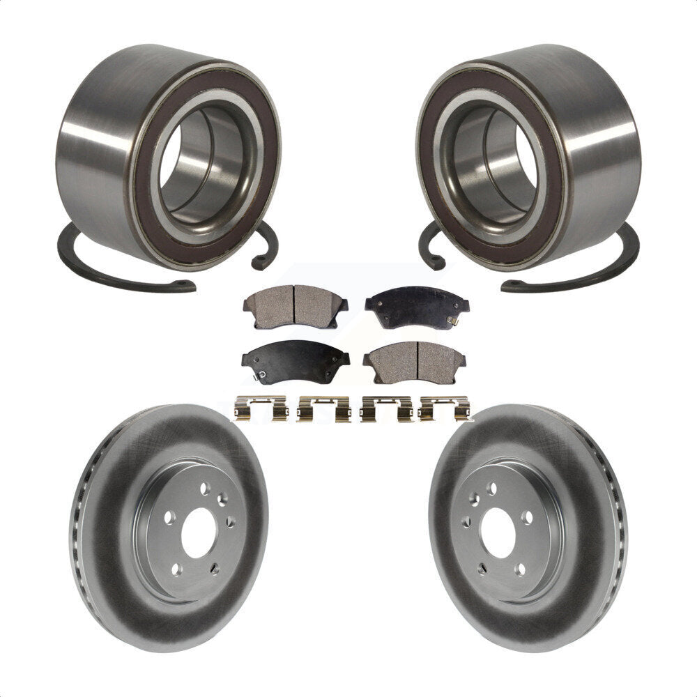 Kit de plaquettes de Rotor de frein revêtues de roulement de roue avant, pour Chevrolet Sonic R 2013 – 2014