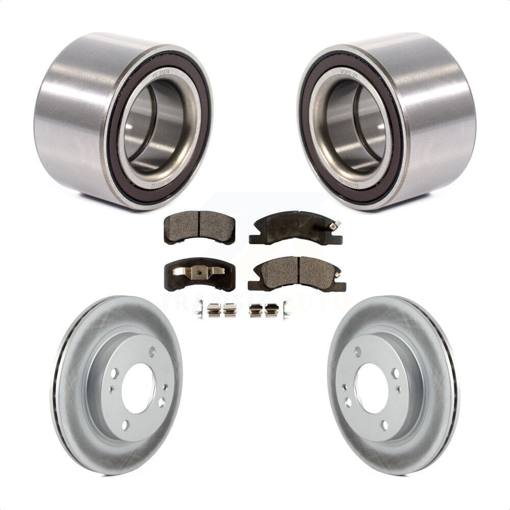 Kit de rotor et de plaquettes de frein avec roulement de roue avant, pour Mitsubishi Mirag 2014 – 2015