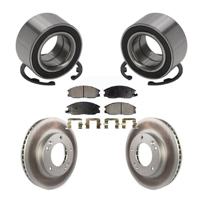 Kit de rotors et plaquettes de frein à disque revêtus de roulement de roue avant pour Kia Sorent 2003 – 2006