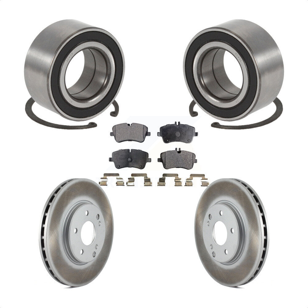 Kit de plaquettes de Rotor de frein enduites de roulement de roue avant, pour Mercedes-Benz C280 C240 C32