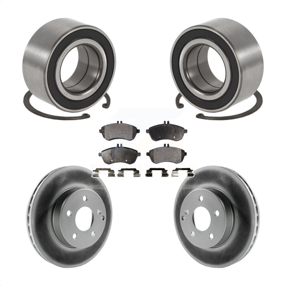 Kit de Rotor et de plaquettes de frein à disque revêtu de roulement de roue avant, pour Mercedes-Benz C250 AW