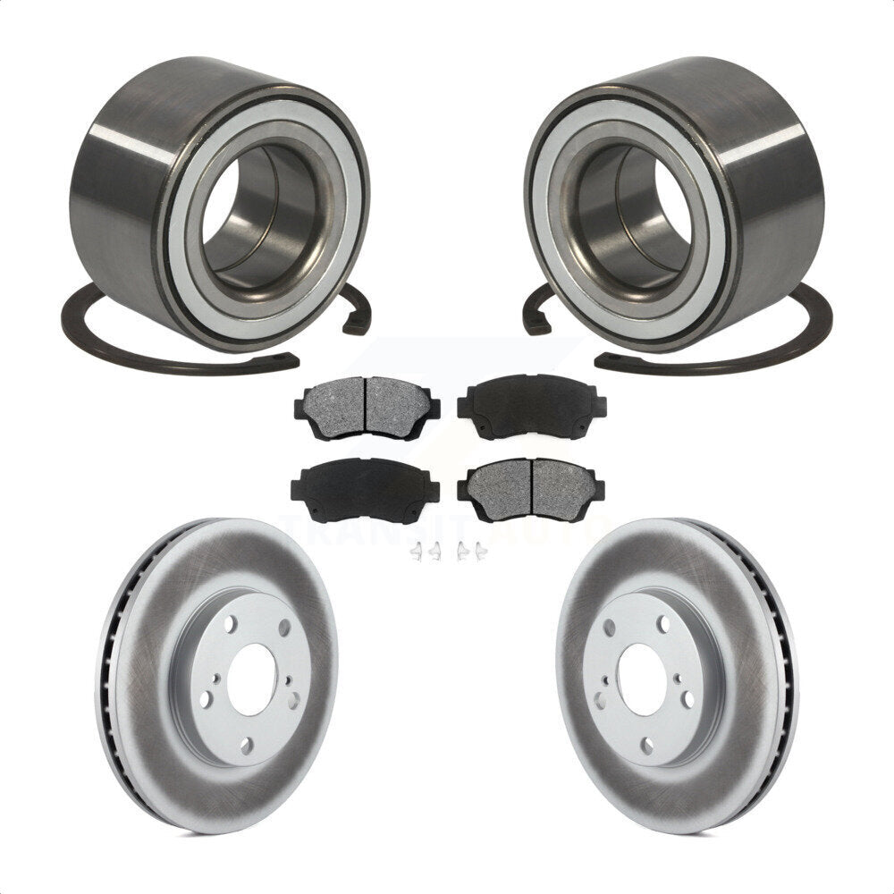 Kit de Rotor et plaquettes de frein revêtus de roulement de roue avant, pour Toyota Camry Sienna Avalo