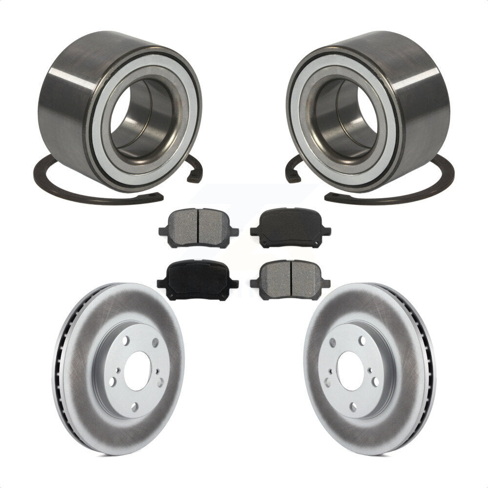 Kit de Rotor et plaquettes de frein revêtus de roulement de roue avant, pour Toyota Camry Solara Avalo