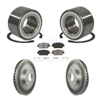 Kit de rotors et plaquettes de frein à disque enduits de roulement de roue avant pour Toyota Camry