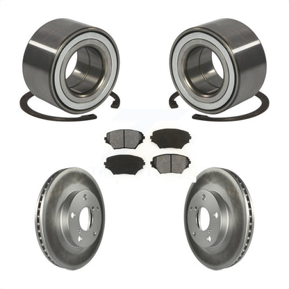 Kit de rotors et plaquettes de frein à disque enduits de roulement de roue avant pour Toyota RAV4