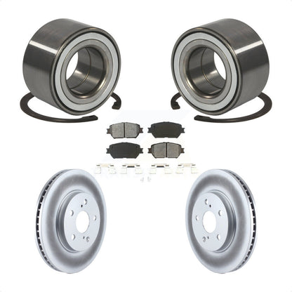 Kit de rotors et plaquettes de frein à disque enduits de roulement de roue avant pour Toyota Camry