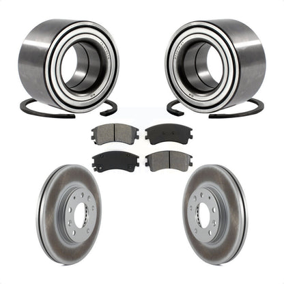 Kit de rotors et plaquettes de frein à disque enduits de roulement de roue avant pour Mazda 6 2003-2005