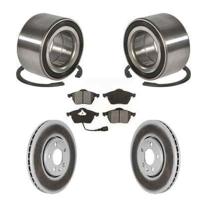 Kit de plaquettes de Rotor de frein enduites de roulement de roue avant, pour Volkswagen Jetta Golf Beetl