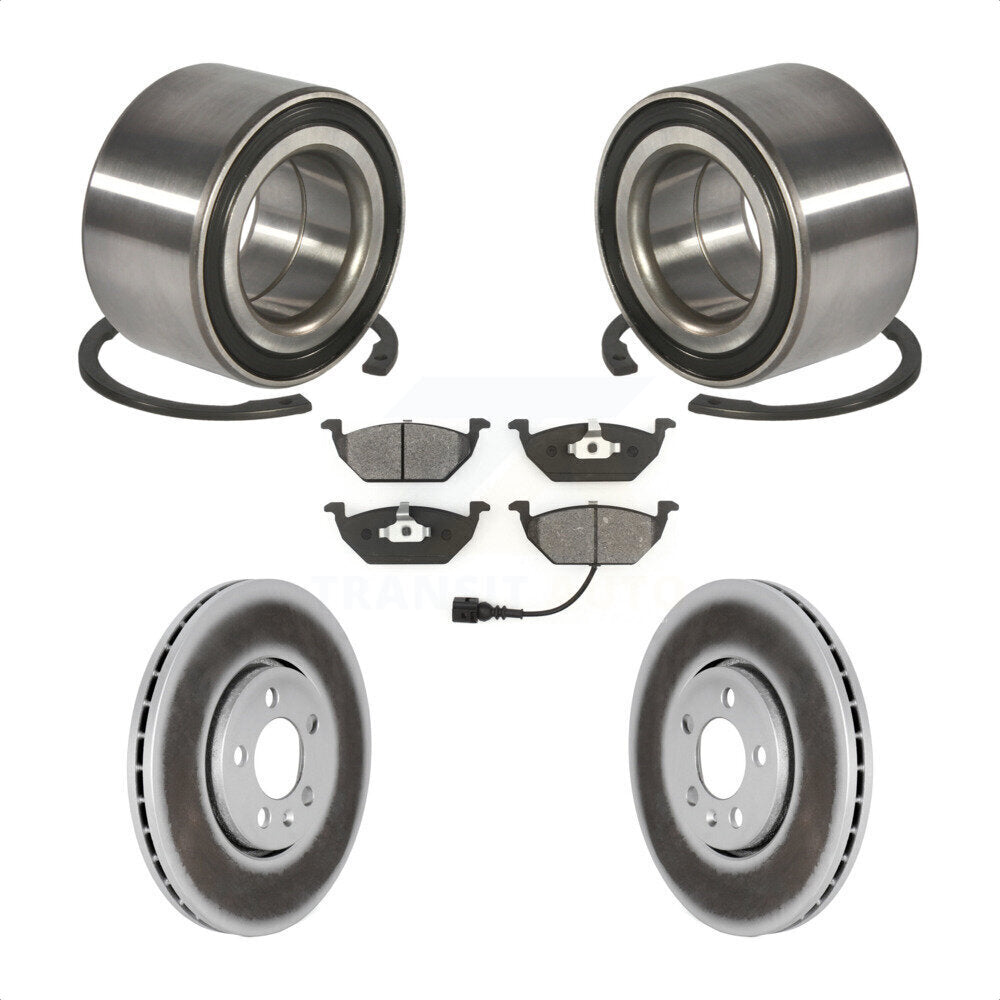 Kit de plaquettes de Rotor de frein, manteau de roulement de roue avant pour Volkswagen Golf 2000 2001 2.0