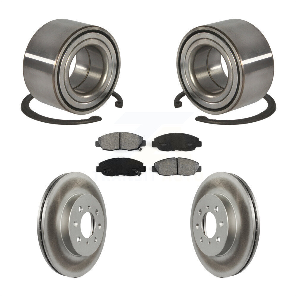 Kit de Rotor et de plaquettes de frein à disque revêtu de roulement de roue avant, pour Honda Civic Acura E