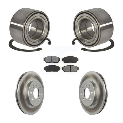 Kit de rotors et plaquettes de frein à disque enduits de roulement de roue avant pour Honda Civic