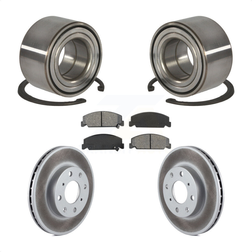 Kit de Rotor et plaquettes de frein à disque enduit de roulement de roue avant pour Honda Civic del So