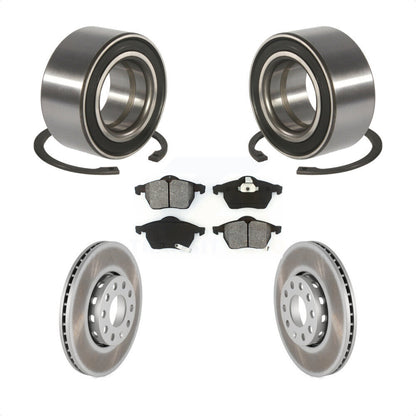 Kit de Rotor et de plaquettes de frein enduits de roulement de roue avant, pour Volkswagen Passat Audi A