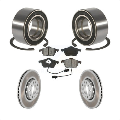 Kit de plaquettes de Rotor de frein enduites de roulement de roue avant, pour Volkswagen Passat Audi A4 A