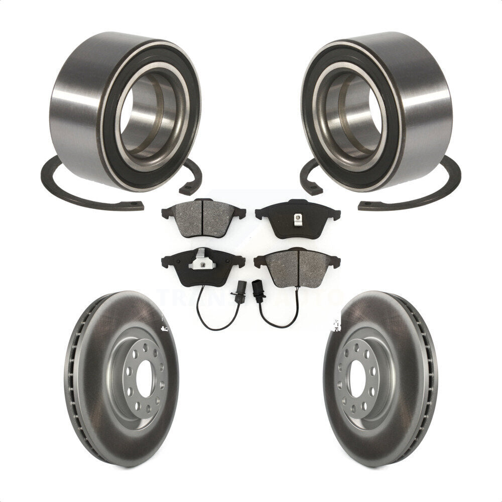Kit de Rotor et de plaquettes de frein à disque enduit de roulement de roue avant pour Audi Allroad Quattr