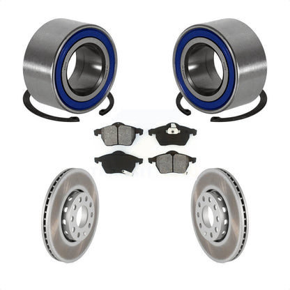 Kit de Rotor et de plaquettes de frein enduits de roulement de roue avant, pour Volkswagen Passat Audi A