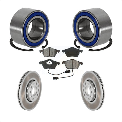 Kit de Rotor et de plaquettes de frein enduits de roulement de roue avant, pour Volkswagen Passat Audi A