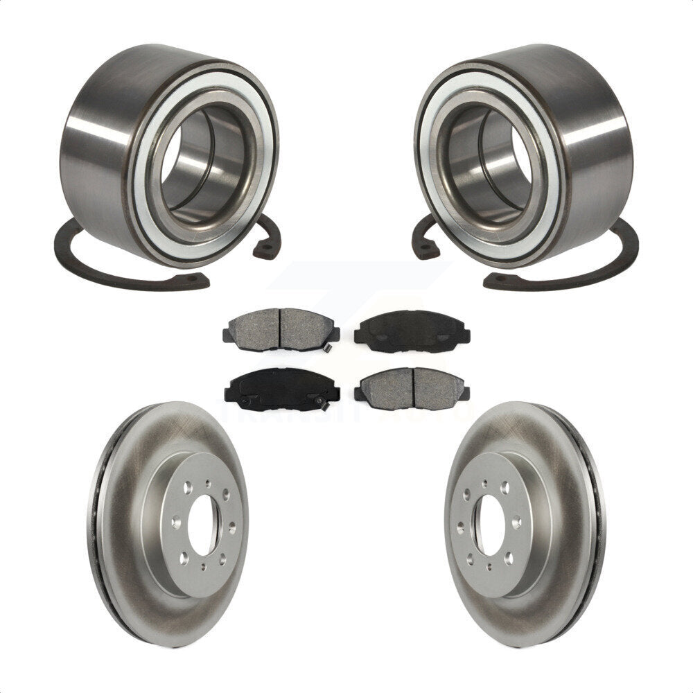 Kit de Rotor et de plaquettes de frein à disque revêtu de roulement de roue avant, pour Honda Civic Acura E