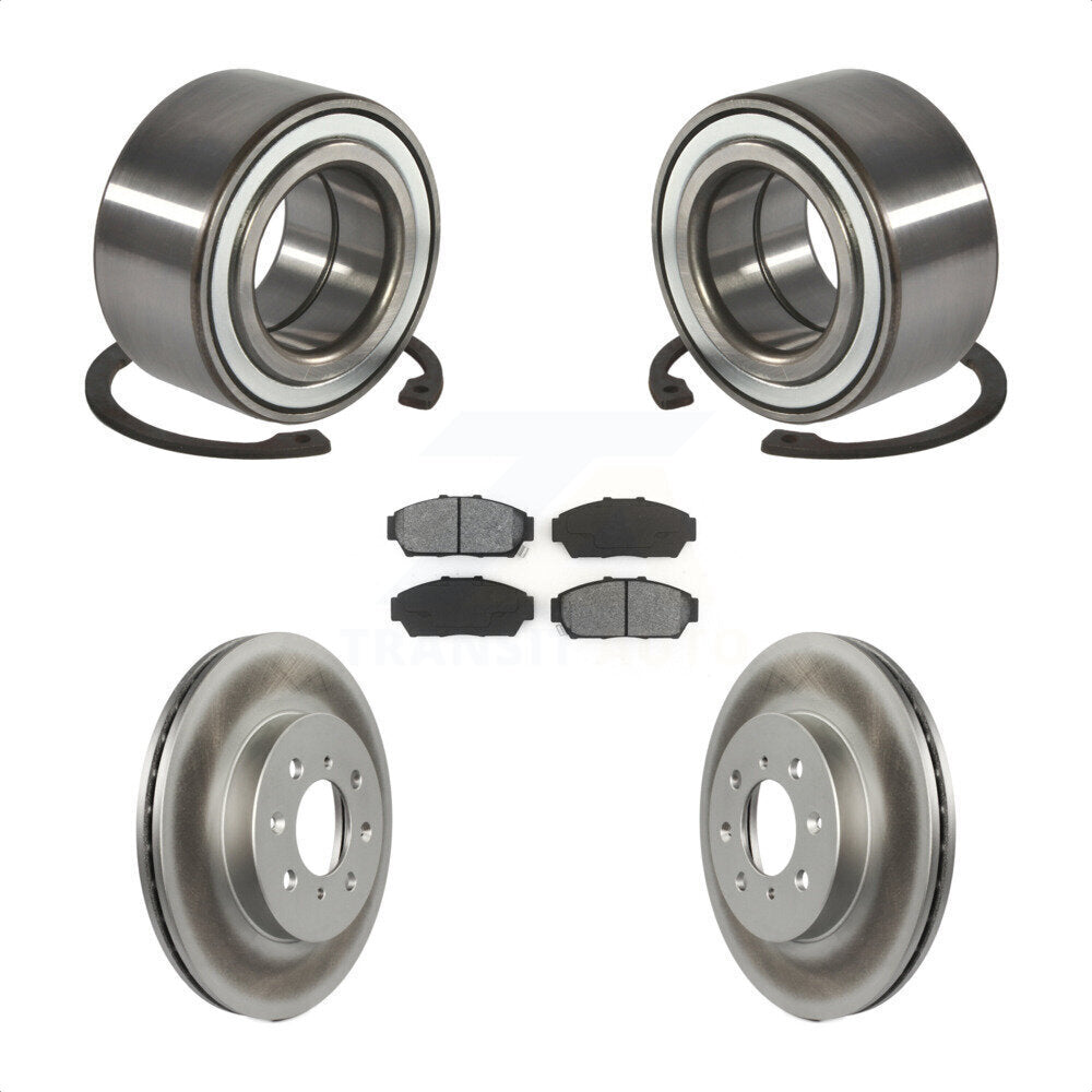 Kit de Rotor et de plaquettes de frein enduits de roulement de roue avant, pour Acura Integra Honda Civi