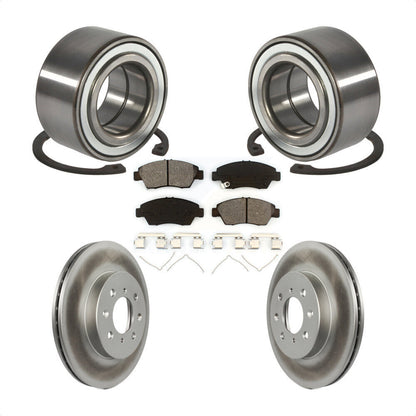 Kit de Rotor et plaquettes de frein à disque enduit de roulement de roue avant pour Honda Civic del So
