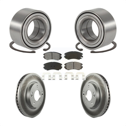 Kit de Rotor et de plaquettes de frein enduits de roulement de roue avant, pour Hyundai Sonata Tucson Ki