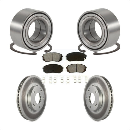 Kit de Rotor et plaquettes de frein à disque revêtus de roulement de roue avant, pour Kia Rond 2007 – 2009
