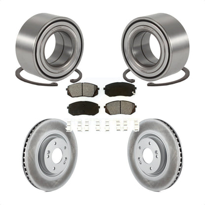 Kit de Rotor et plaquettes de frein revêtus de roulement de roue avant, pour Hyundai Tucson Kia Cadenz