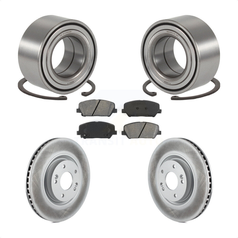 Kit de rotor et de plaquettes de frein avec roulement de roue avant, pour Kia Optima 2.0 2011 – 2015