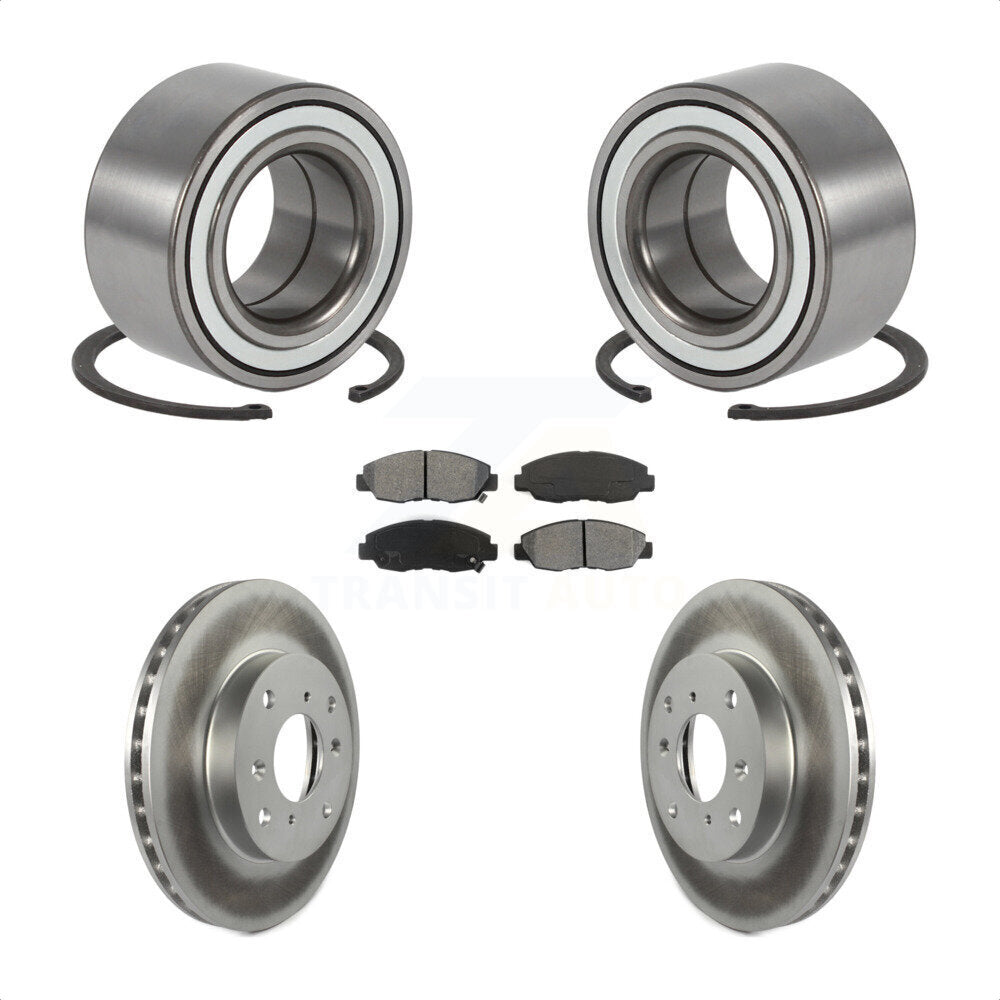 Kit de plaquettes de Rotor de frein enduites de roulement de roue avant, pour Honda Accord coupé avec 2.3