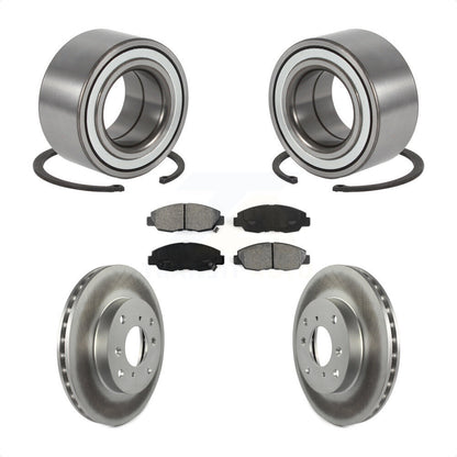 Kit de plaquettes de Rotor de frein revêtues de roulement de roue avant, pour Honda Accord Sedan avec 2.3