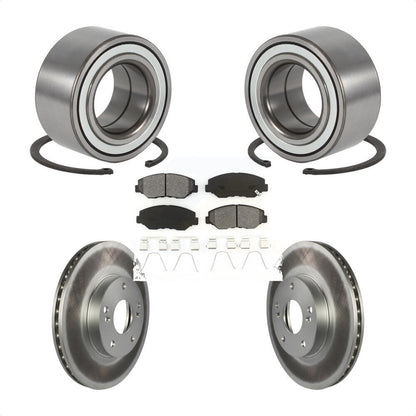 Kit de rotors et plaquettes de frein à disque enduits de roulement de roue avant pour Honda Element
