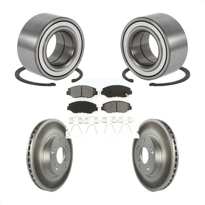 Kit de rotors et plaquettes de frein à disque enduits de roulement de roue avant pour Honda CR-V