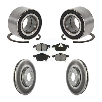 Kit de rotors et plaquettes de frein à disque enduits de roulement de roue avant pour Saab 9-3 9-5