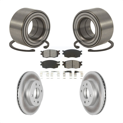Kit de plaquettes de Rotor de frein enduit de roulement de roue avant, pour Hyundai Accent Hatchbac 2006