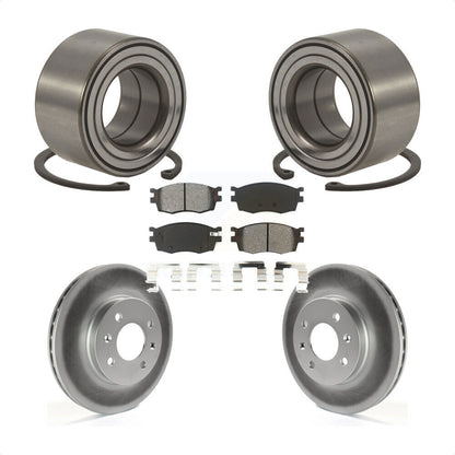 Kit de Rotor et de plaquettes de frein revêtus de roulement de roue avant, pour Hyundai Accent Kia Rio Rio