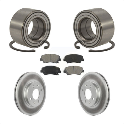 Kit de plaquettes de Rotor de frein à disque revêtu de roulement de roue avant, pour Hyundai Accen 2012 – 2017